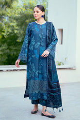 Baroque — 3pc on Digital Lawn with 4 side printed Lawn Dopatta image 0